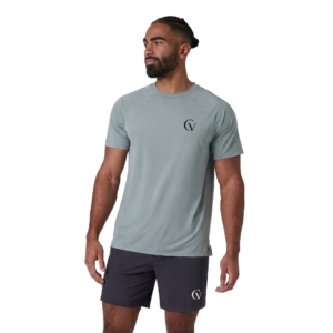 Calivium CV Men's Grey T-Shirt & Black Shorts Combo Set