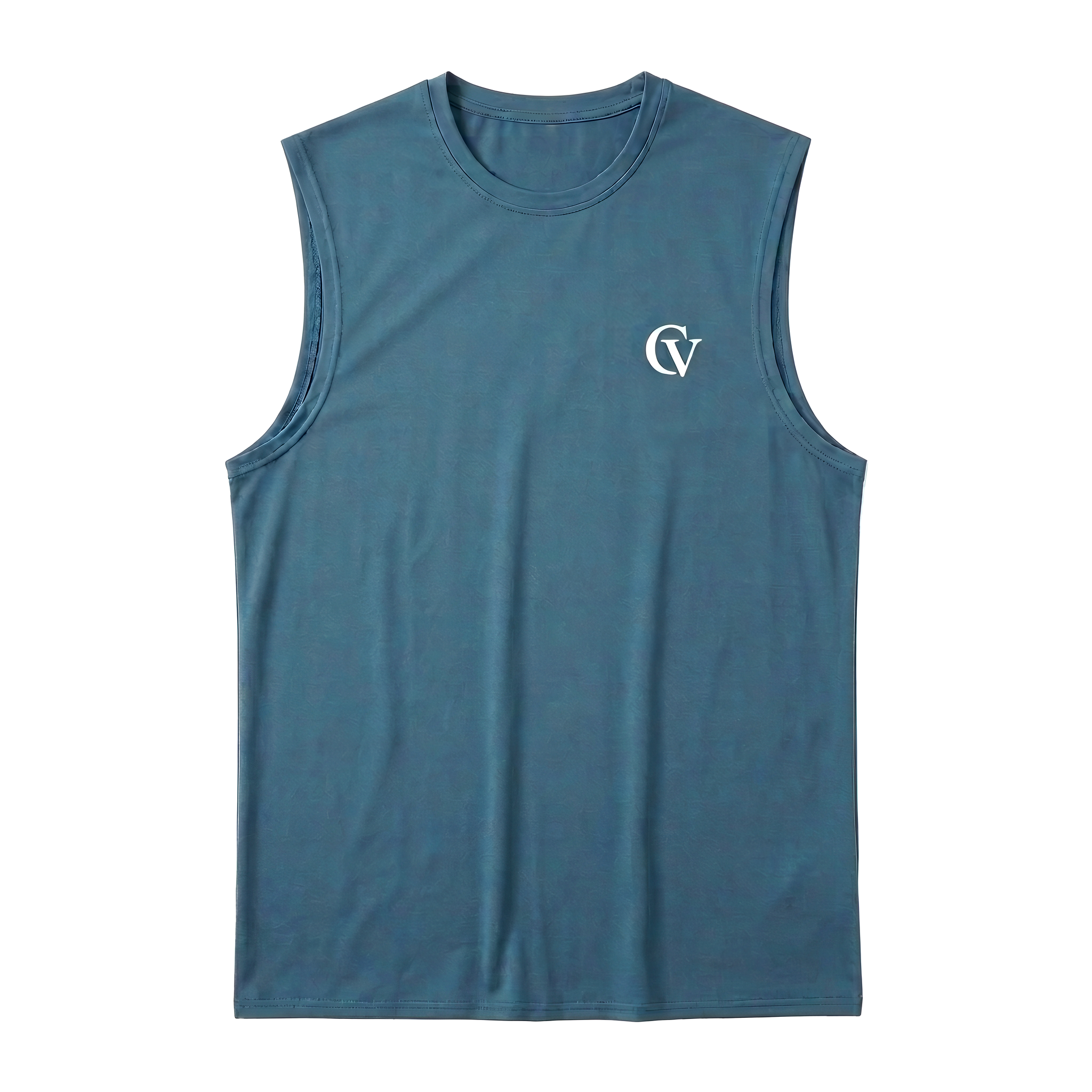 Calivium CV Men's Teal Blue Sleeveless Workout Shirt